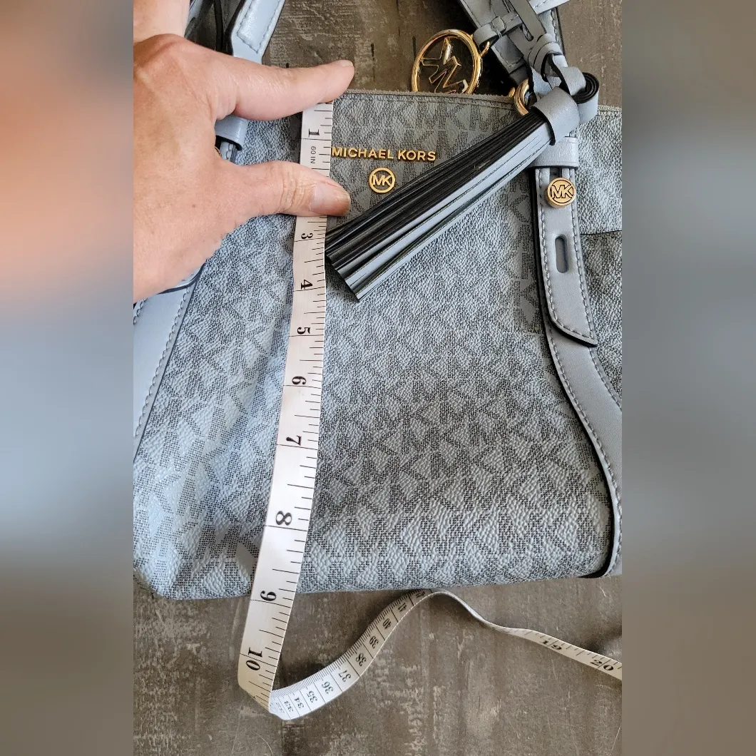 Michael Kors Women's Sullivan Small Top-Zip Tote Bag - Pale Blue - Image 15