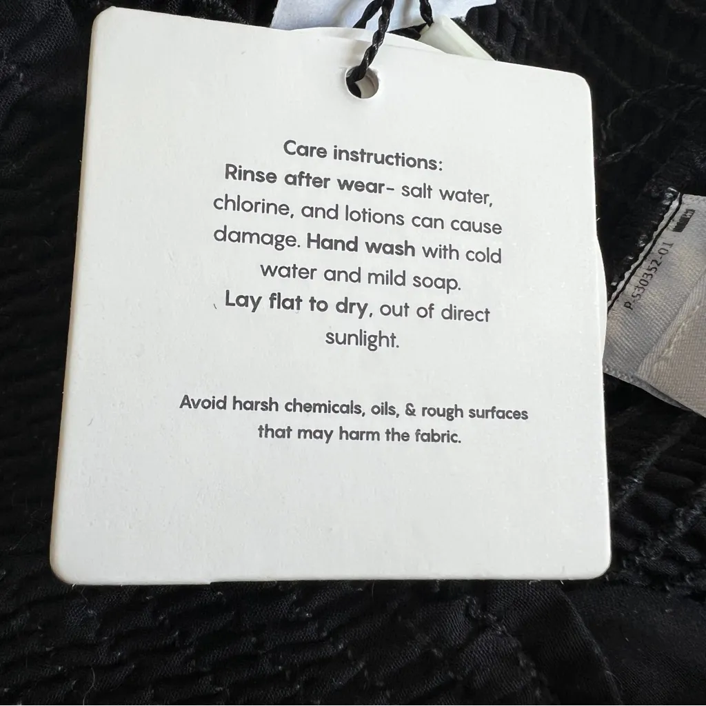 Peixoto Belle Mini Dress Black Lace Smocked NWT Size M Anthropologie - Image 9