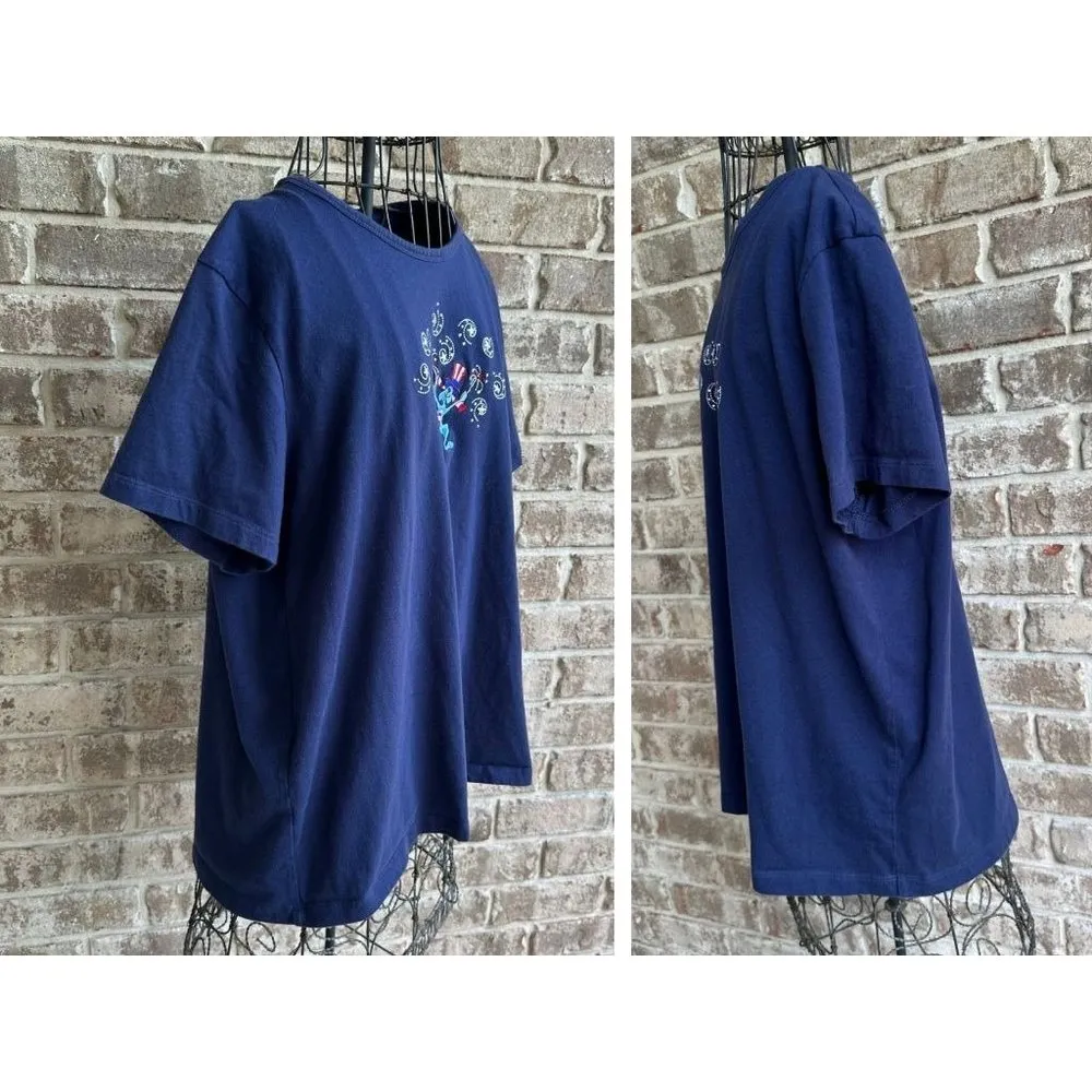 Vintage M C Sportswear Patriotic Tee Top XL T Navy Rabbit Labor Day Ju… Size undefined - Image 11