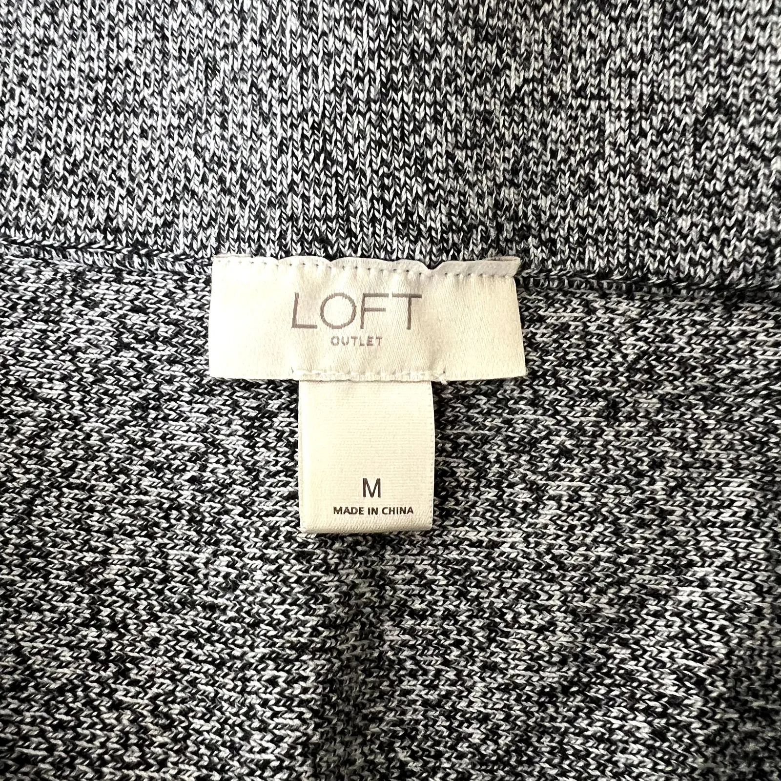 Loft Gray High Waisted Skater Skirt - Image 3