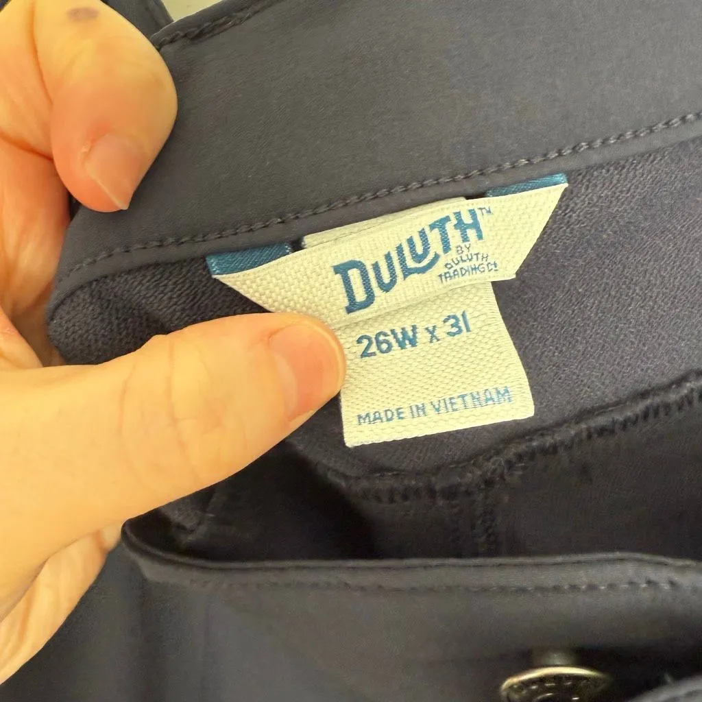 Duluth Trading Women’s 26Wx29 Black Water Resistant Flexpedition Pants Hiking Size 26W - Image 2