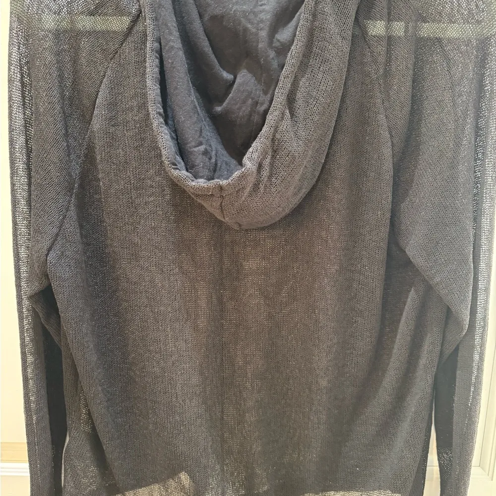 Black ‘Love & Hope’ See Through Hooded Jumper
Size M - Image 7