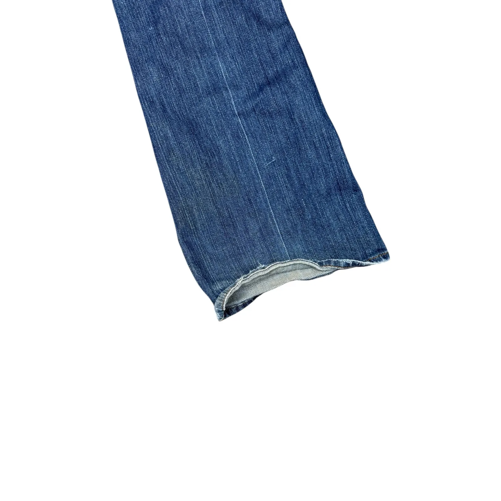 Vintage Lucky Brand Dark Wash Low Waist Flare Jeans Y2K USA Women's 27/4 - Image 4