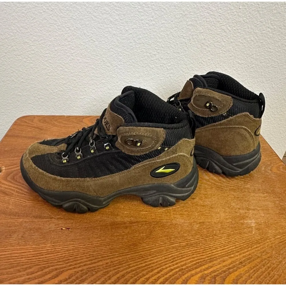 Women's Suede Mesh Hiking Boots Tan Black 29236 SIZE 6.5 Sku 2706 - Image 6