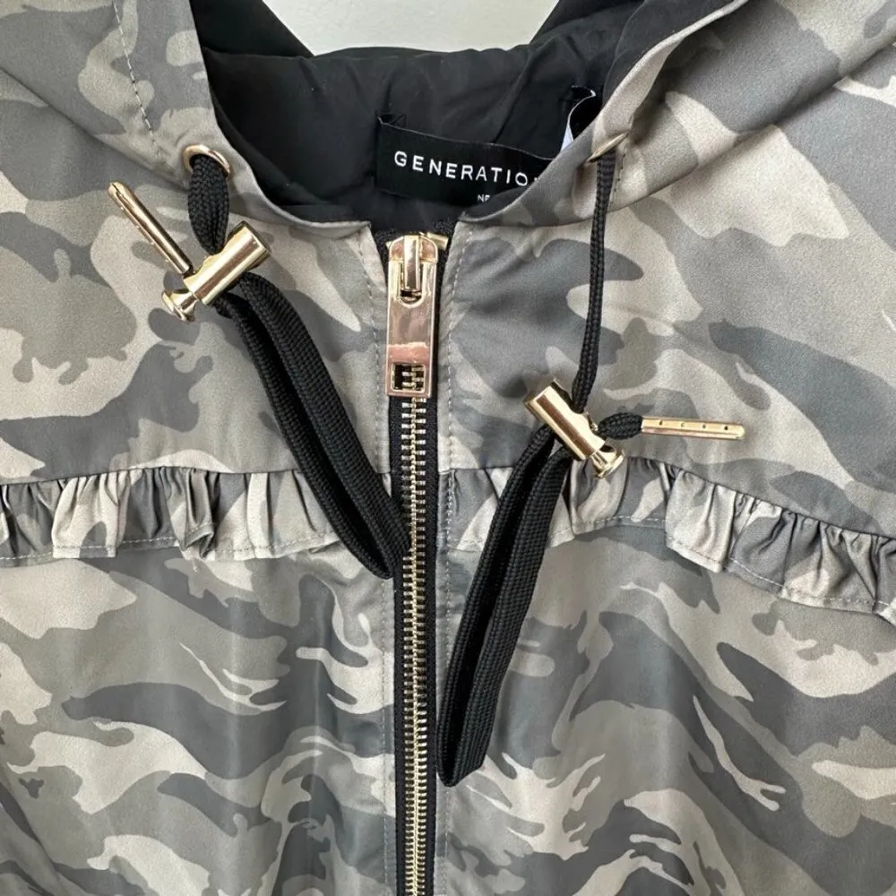 Generation Love Barron Camo Windbreaker Jacket Sz M - Image 10