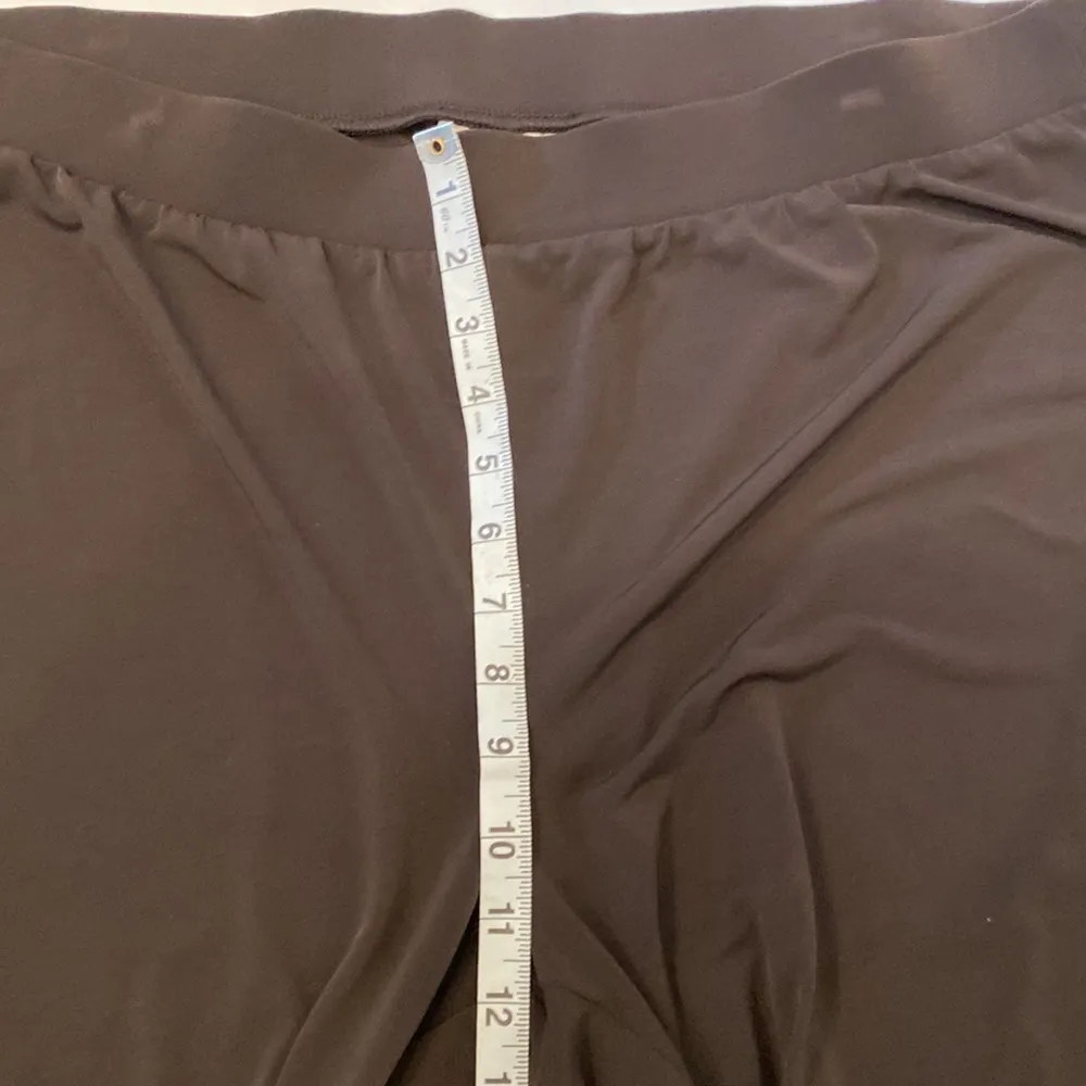 Chico’s Chocolate Brown Elastic Waist Ruched Ankle Ankle Pants Stretch EUC Sz 16 - Image 37