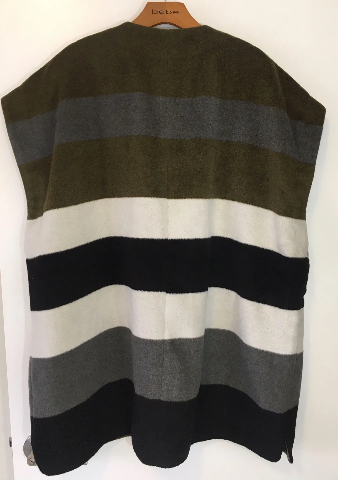 Striped Blanket Poncho - Image 6