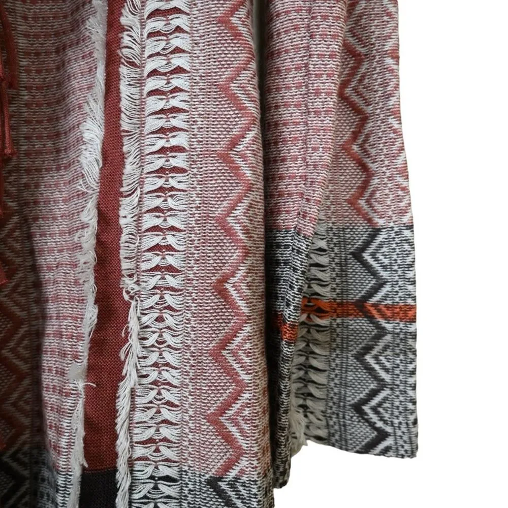 ZOZO Womens S Aztec Western Fringe Open Front Cardigan - Image 8