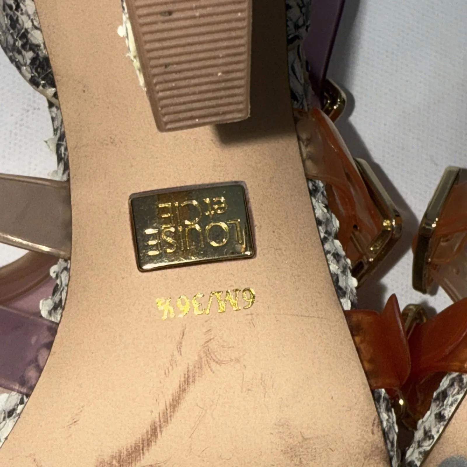 Louise et Cie Isoldah Snakeskin Classic Old Money Embossed Leather Low Heel 6.5 - Image 10