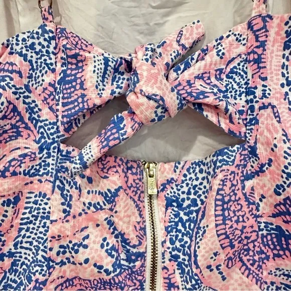 Lilly Pulitzer Shelli Sheath Dress Women's 0 Blue Pink‎ Feminine Dainty Classic - Image 7