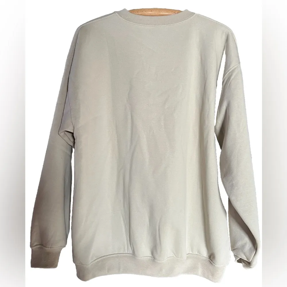 Holiday Harvest Sweatshirt Animal Print Bow Wrapped Pumpkin Cheetah Leopard NEW Size L - Image 3