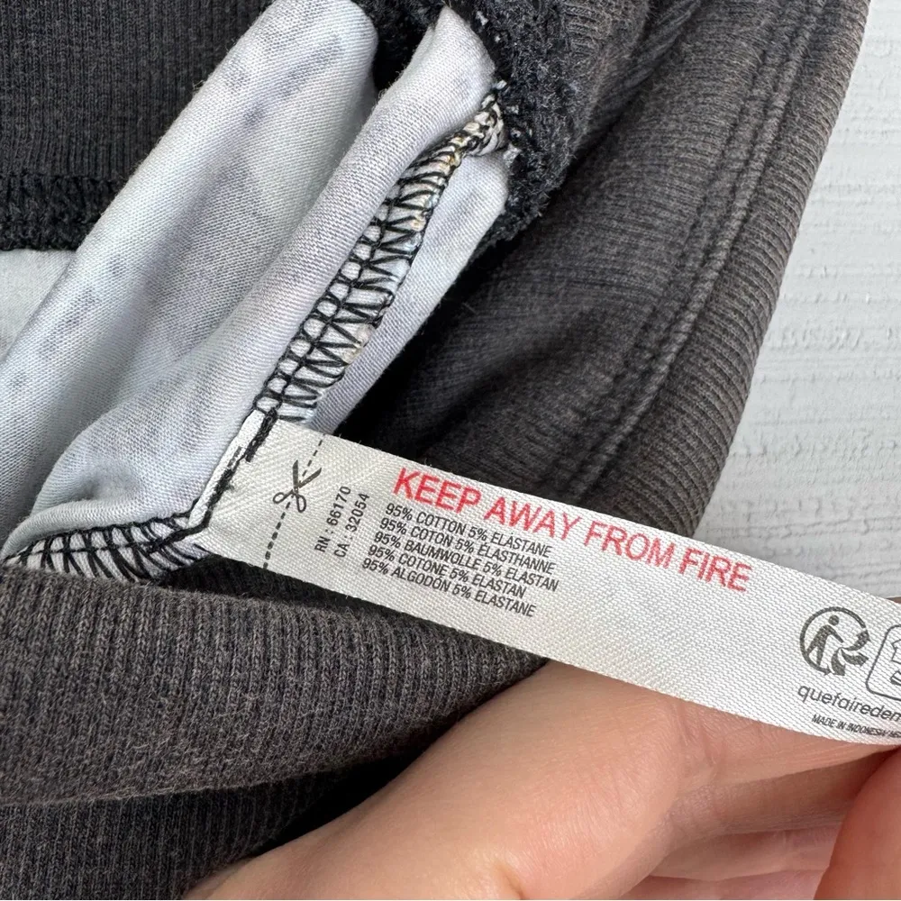 Free People Hot Shot Printed Flare Leggings Waistband Pocket Brown Geometric 70s Size XL - Image 10