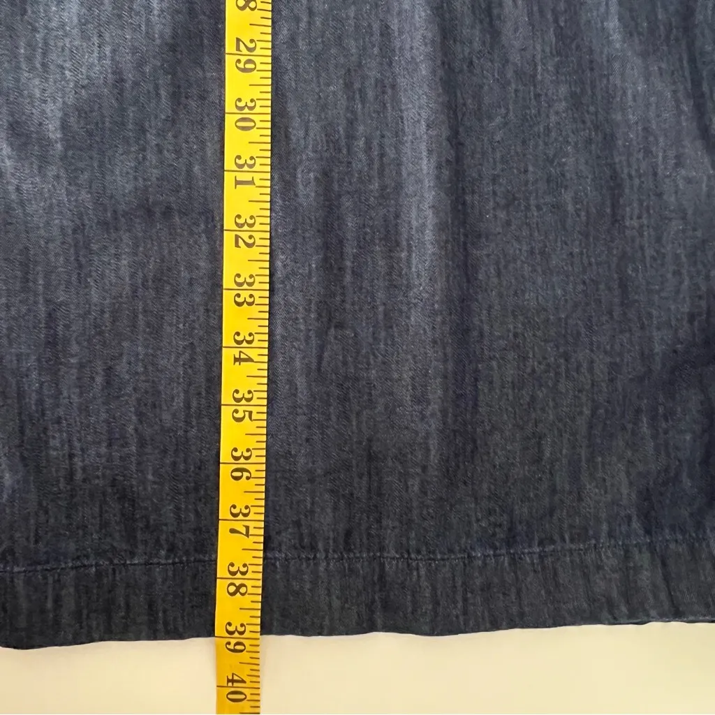 Talbots Womens Chambray Denim Dress Size 16 Minimalist Career Capsule Wardrobe - Image 5