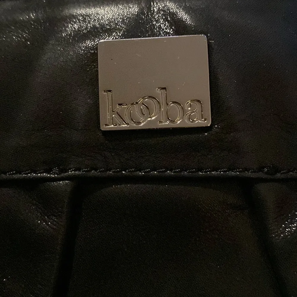 Kooba Black Silver Leather Clutch - Image 3