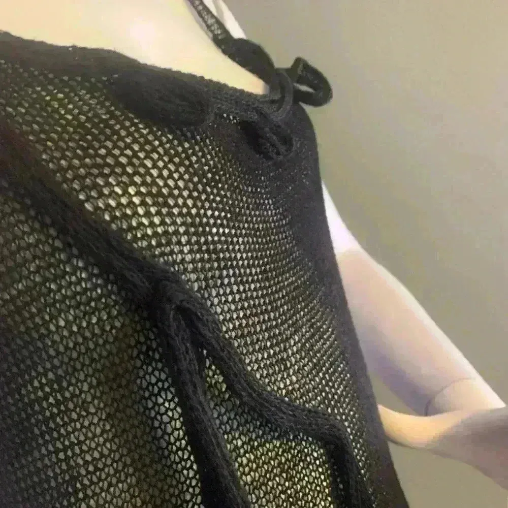 Zuza Bart black funky artsy sheer dress size medium. - Image 6