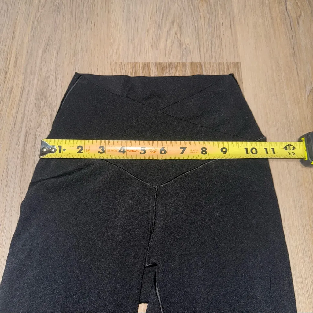 OFFLINE By Aerie Real Me High Waisted Crossover Flare Legging in Black - Small - Image 6