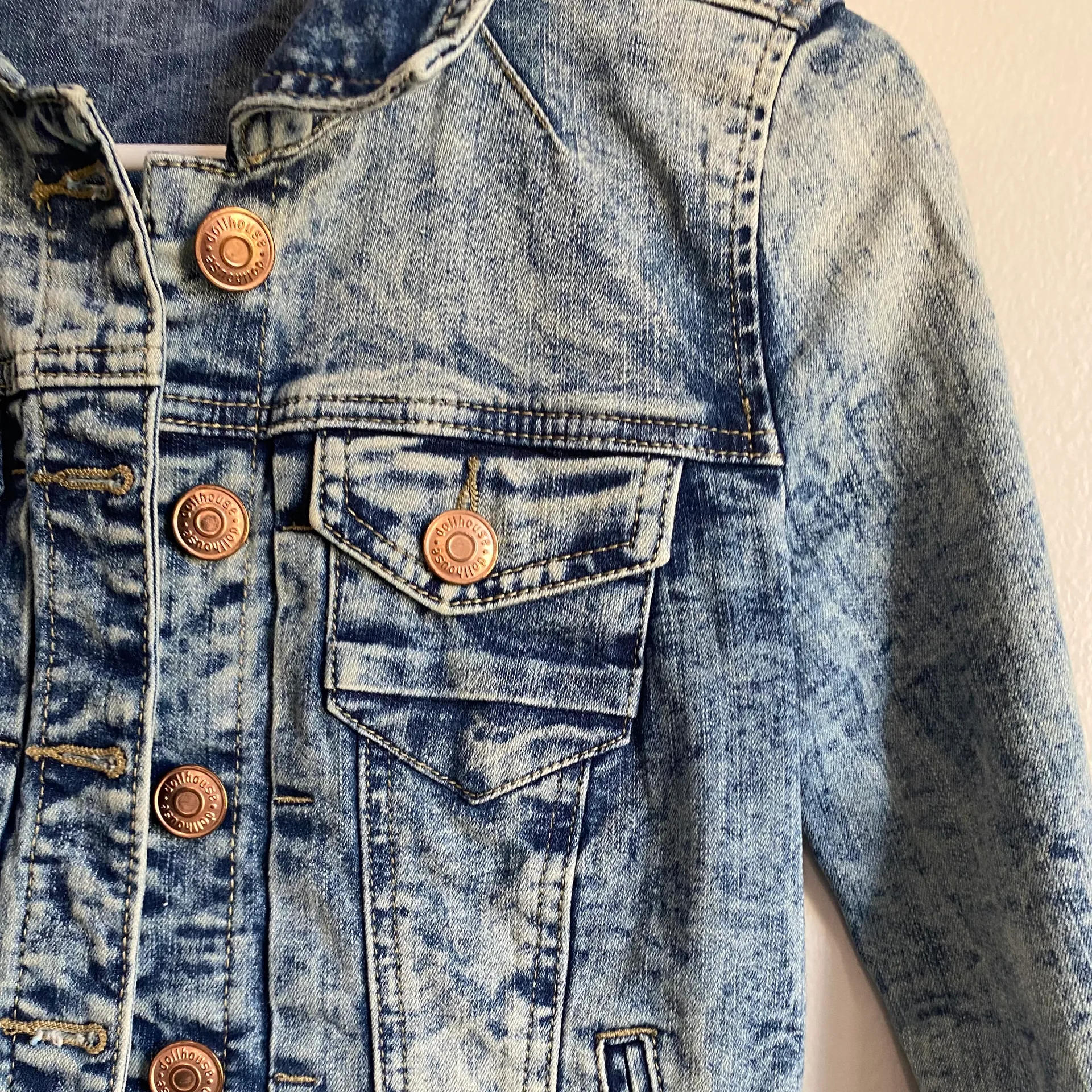 Acid Wash Jean Jacket  - Image 4