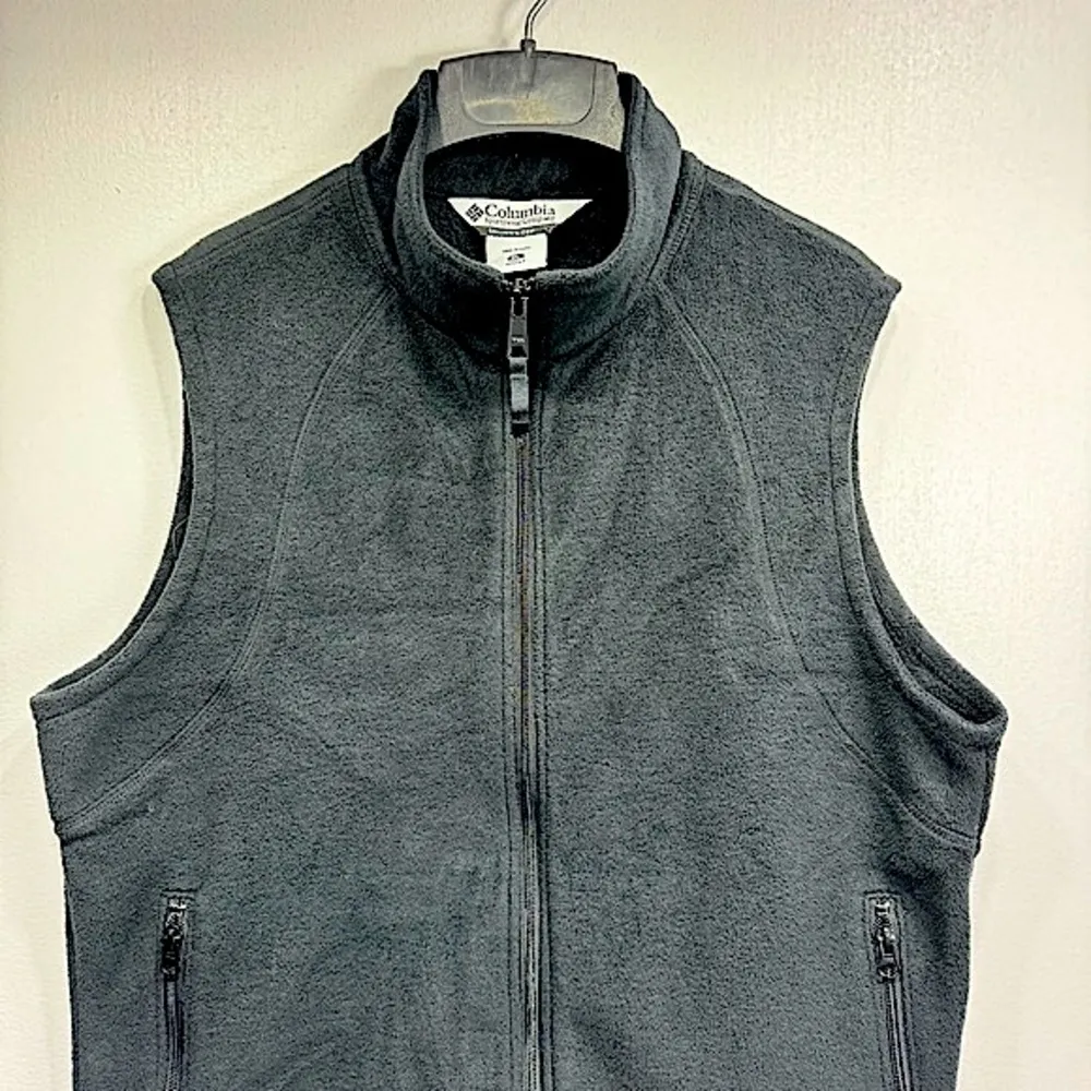 Black Fleece Zip Front Vest Zipper Pockets Women’s Size Extra Large - Image 3