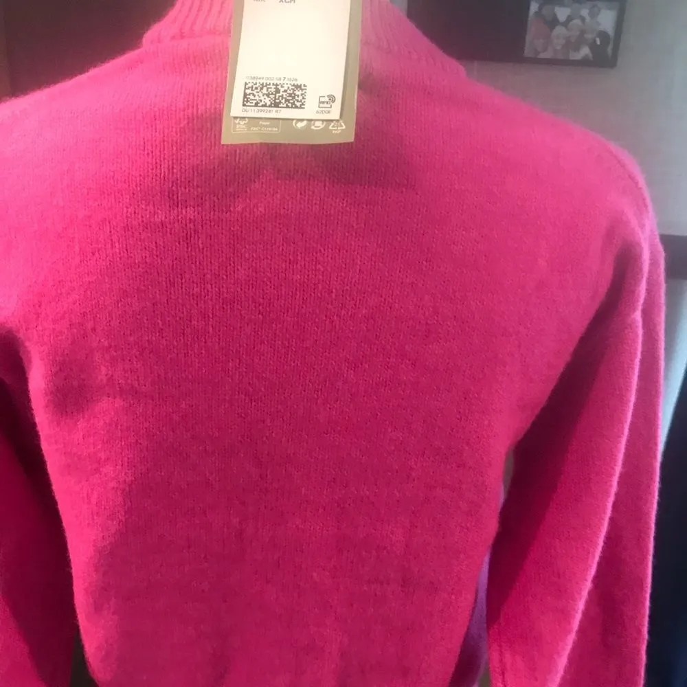 H&M Embroidery Couleurs Pink Long Sleeve Sweater XS - Image 11