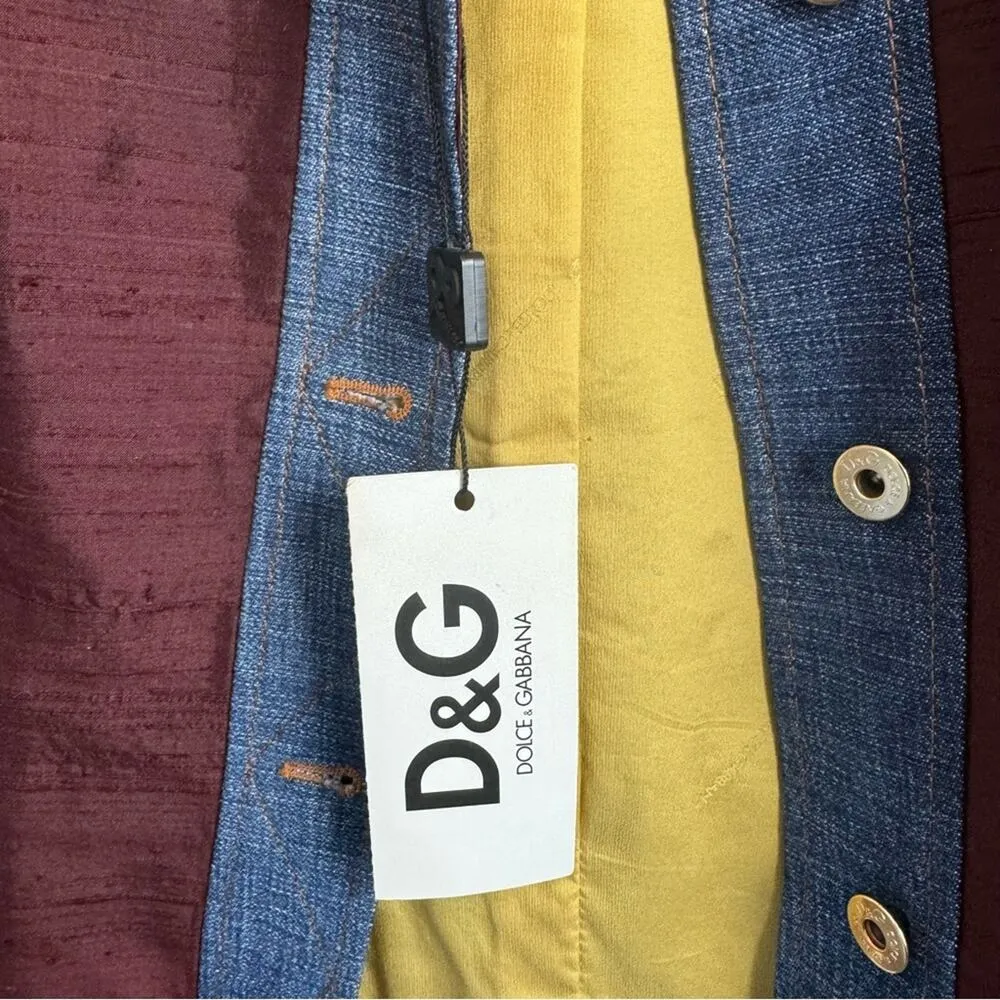 New Dolce and Gabbana Women’s Button Up 2 Piece Set US Size 8 - Image 9