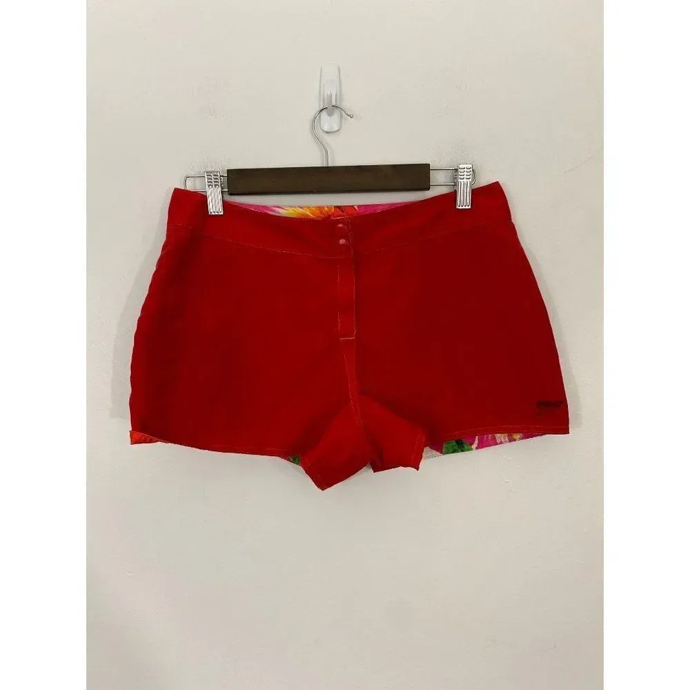 Speedo womens size 6 reversible waterproof pocket red cherry lifeguard‎ - Image 4