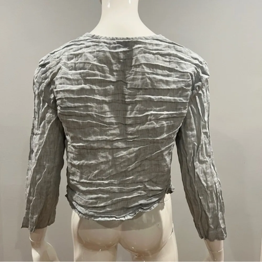 Eileen Fisher Irish Linen Button Down Shirt - Image 4