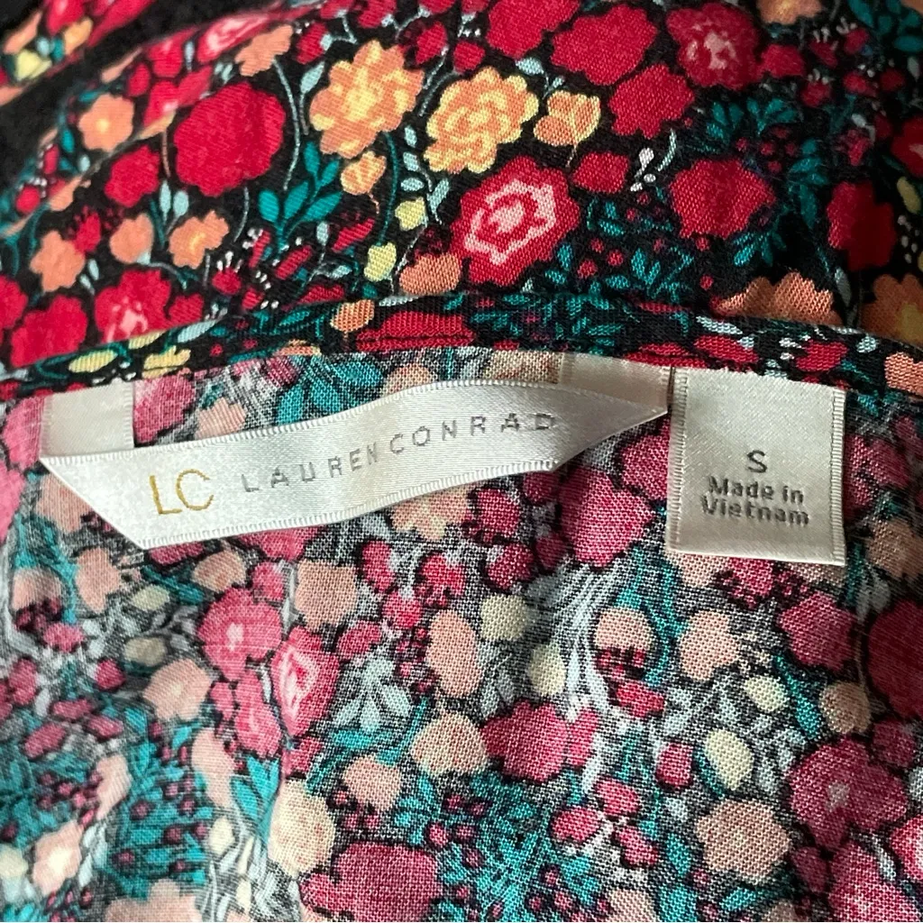 Women's LC Lauren Conrad Long Sleeve Floral Dress - S - Image 8