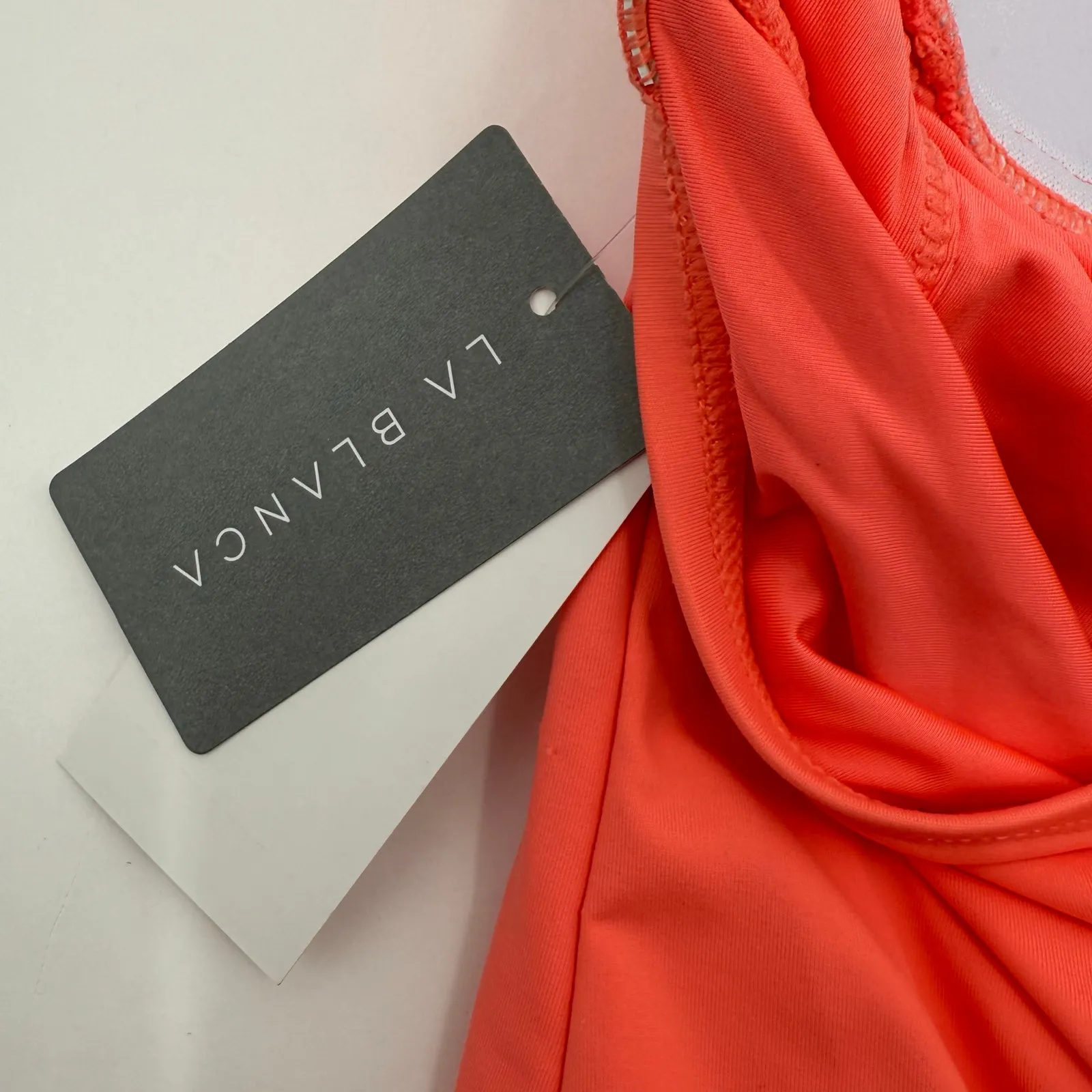 La Blanca Swimsuit SZ 12 NWT Island Goddess Birds of Paradise Halter One Piece - Image 6