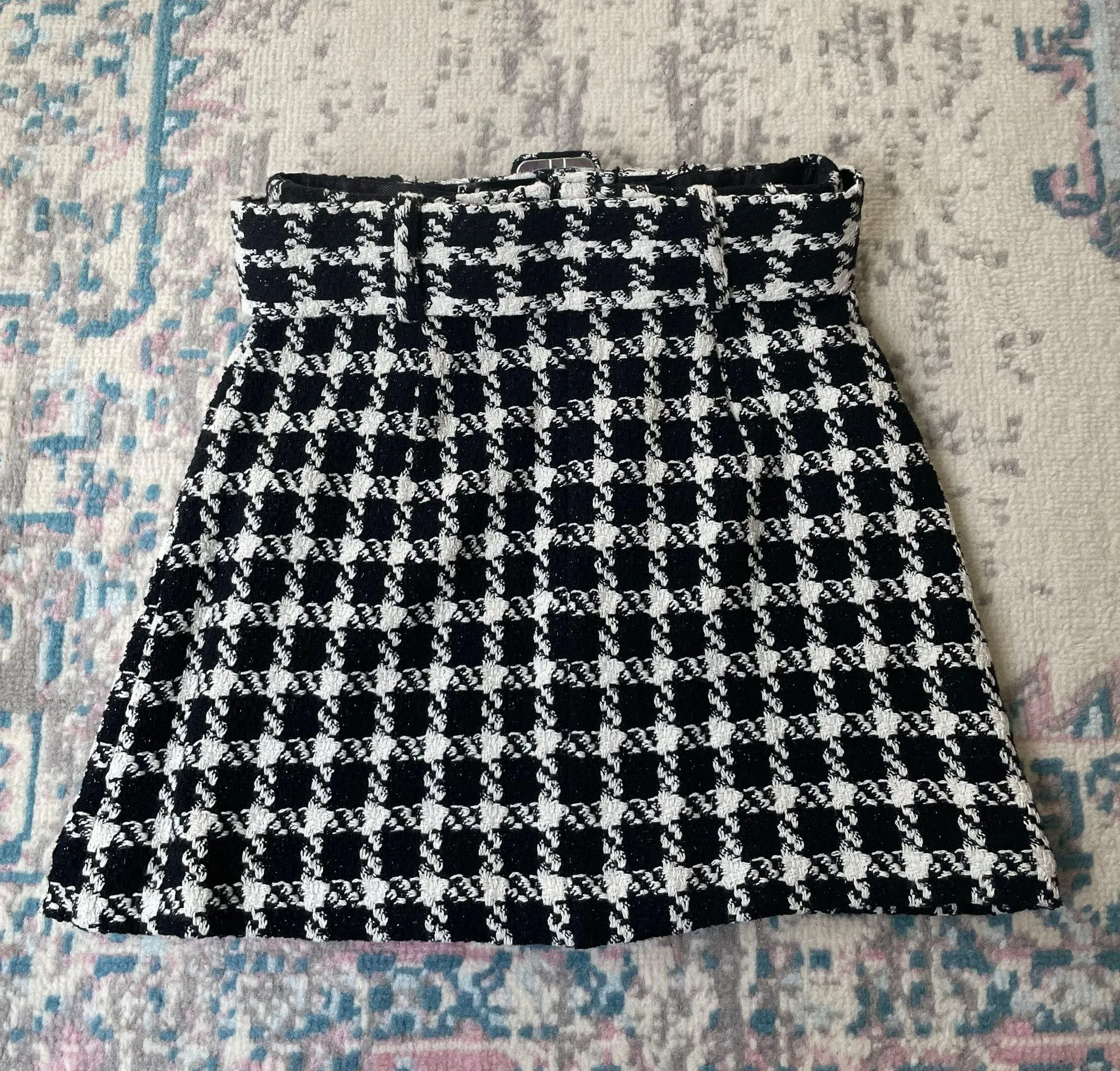 ZARA GORGEOUS  HOUNDSTOOTH TWEED SKIRT!!! - Image 2