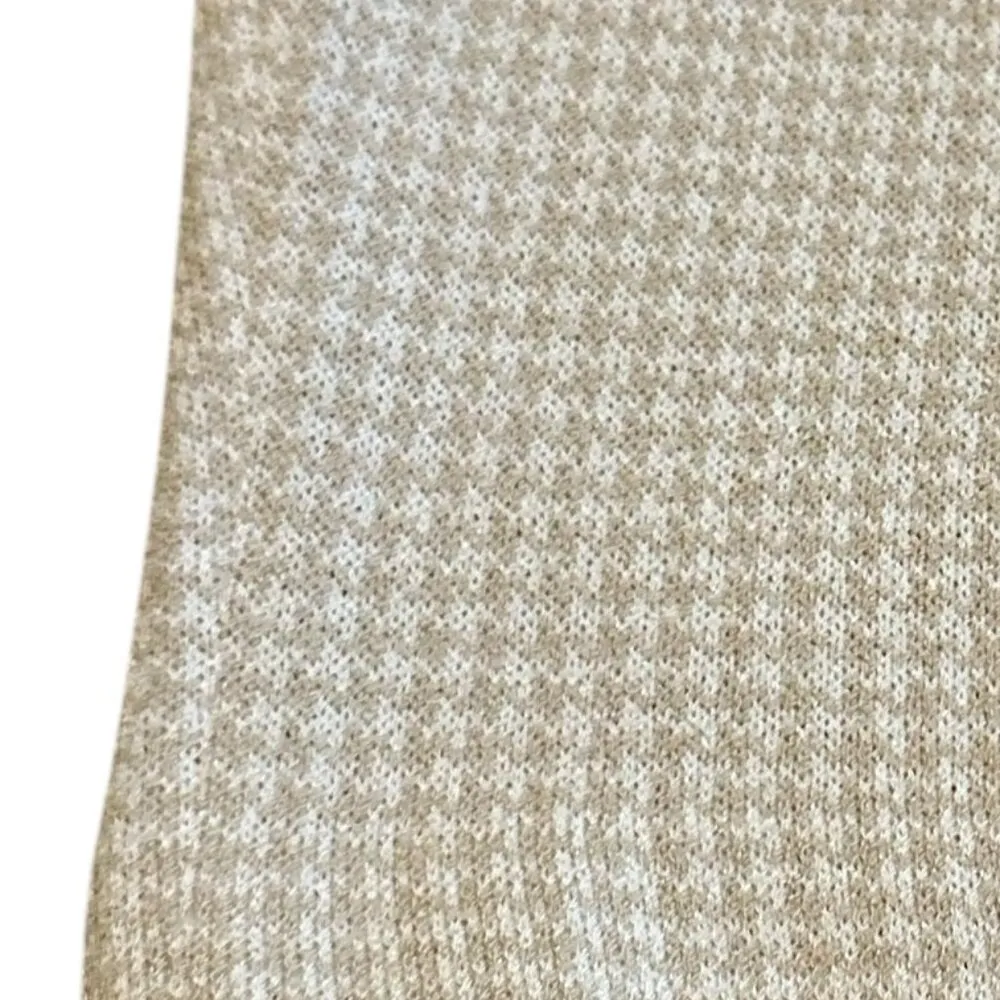 St. John Collection Cream White Houndstooth Pencil Skirt Knit Size 2 Women's - Image 7