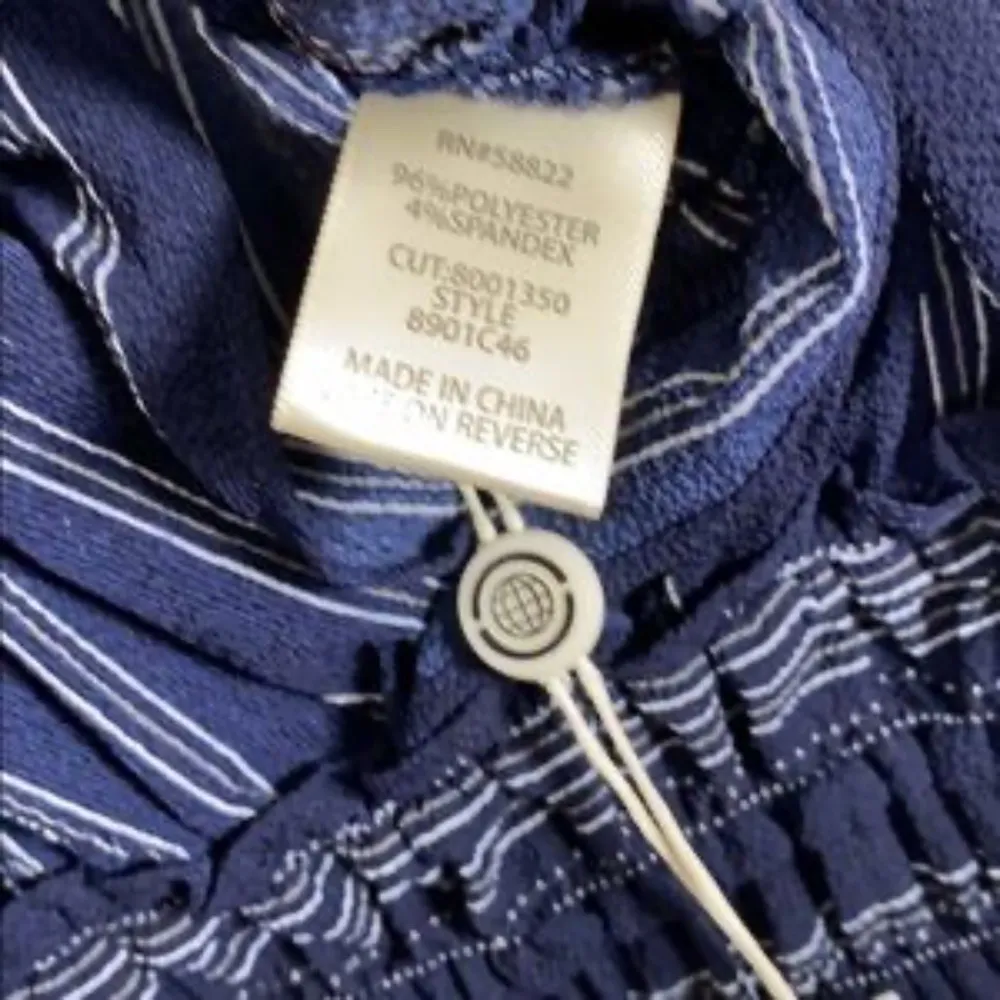 Max Studio Blue Pinstripe Sleeveless Jumpsuit - Image 4