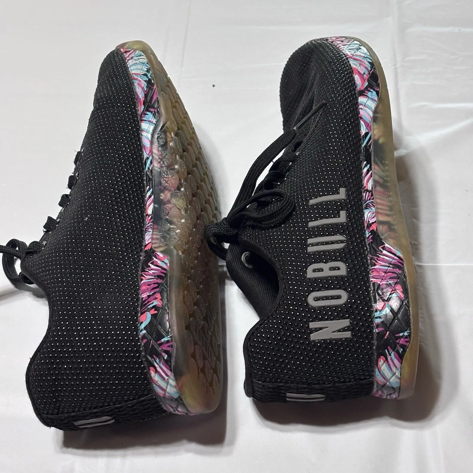 NOBULL Shoes Womens 7.5 Black Floral Colorful Gym Training Crossfit Sneaker - Image 7