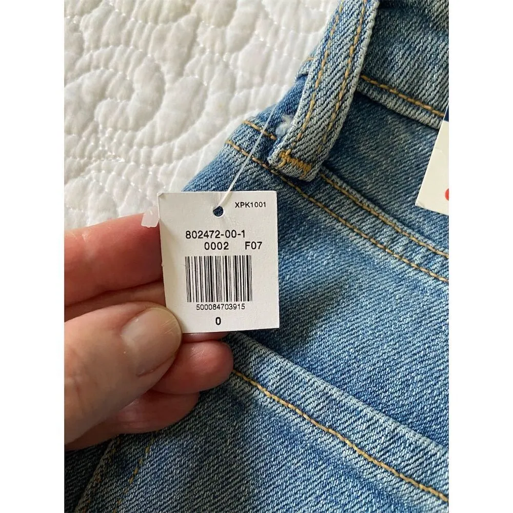 Old Navy High-Rise Curvy O.G. Straight Ankle Jeans Distressed Size 0 NWT​ - Image 10