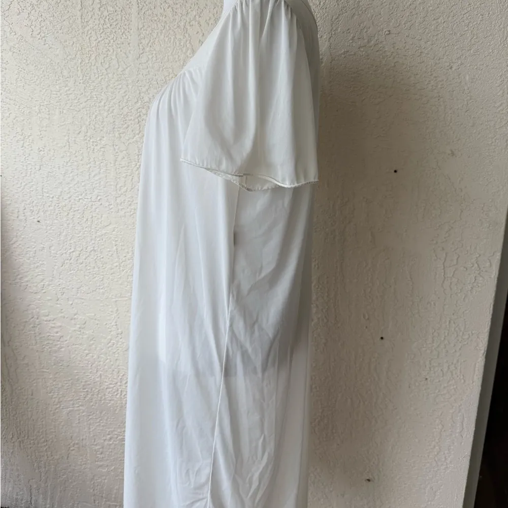 Vintage Vanity Fair Stunning Whimsical Nightgown Lace Chiffon Sz Medium Floral - Image 3