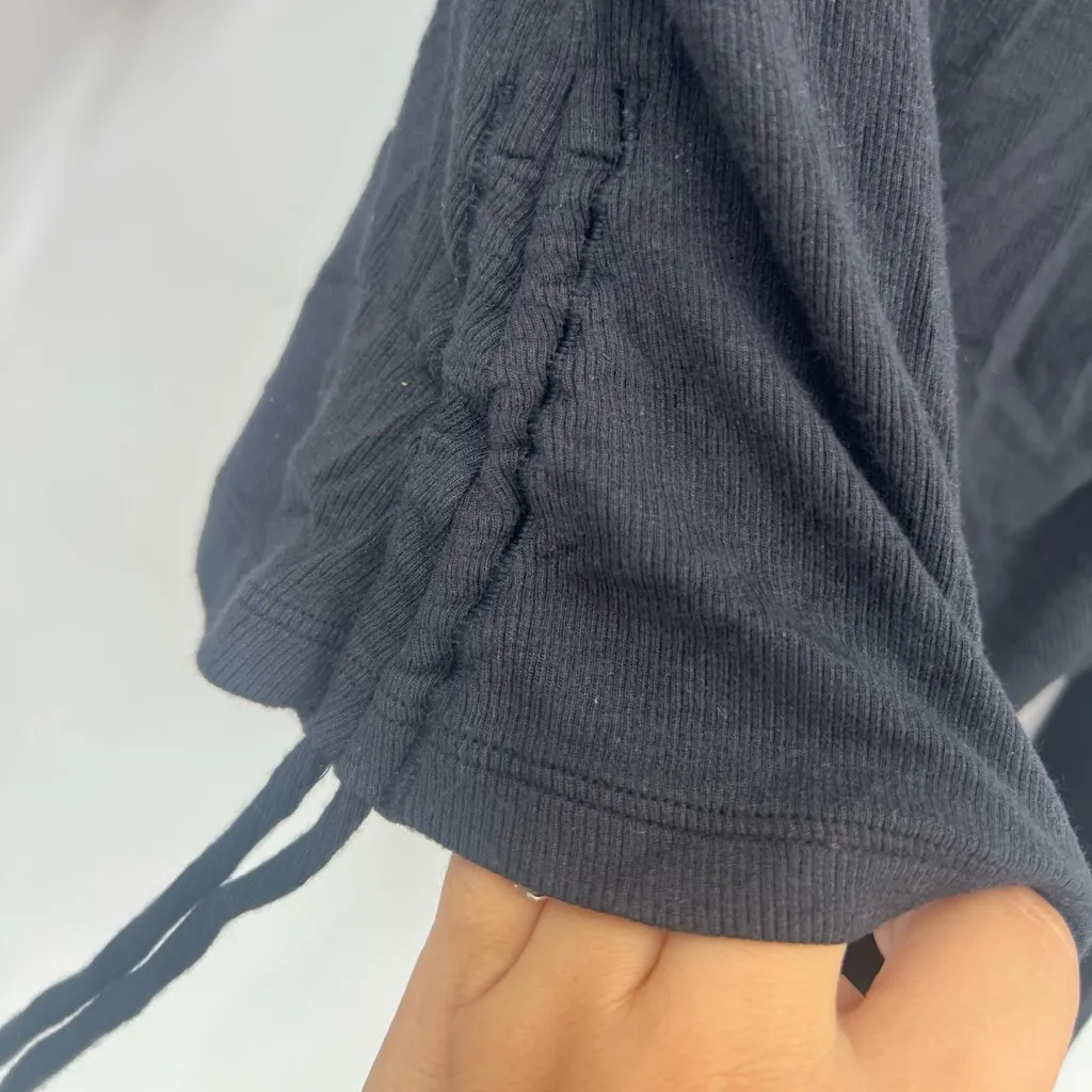 lululemon Side-Cinch Ribbed Cardigan Black Size 8 - Image 5