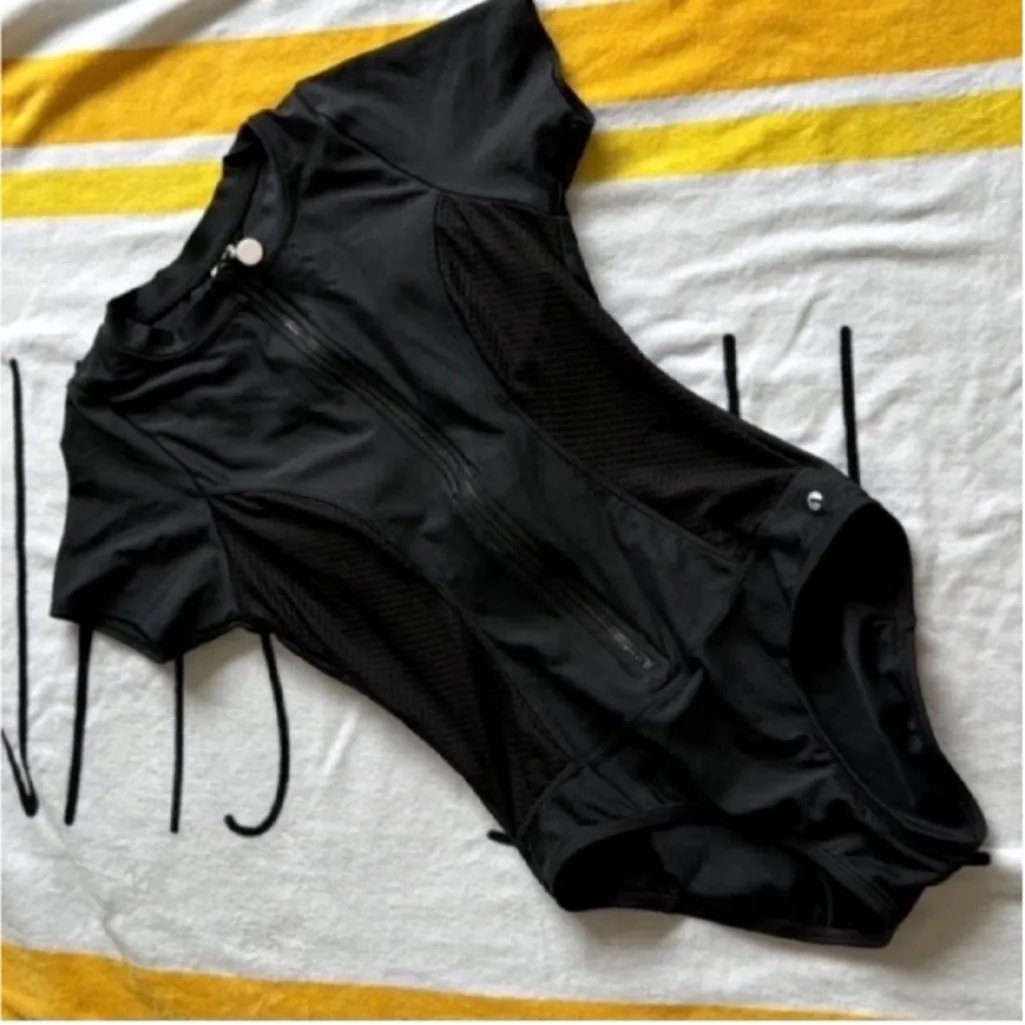 Next Black One Piece Swimsuit Sleek Design Size M - Image 6