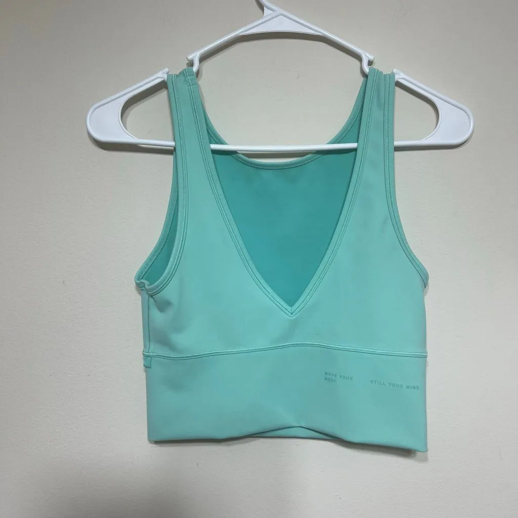 Lululemon Power Pivot Everlux Tank Crop Wild Mint 6 Women - Image 3