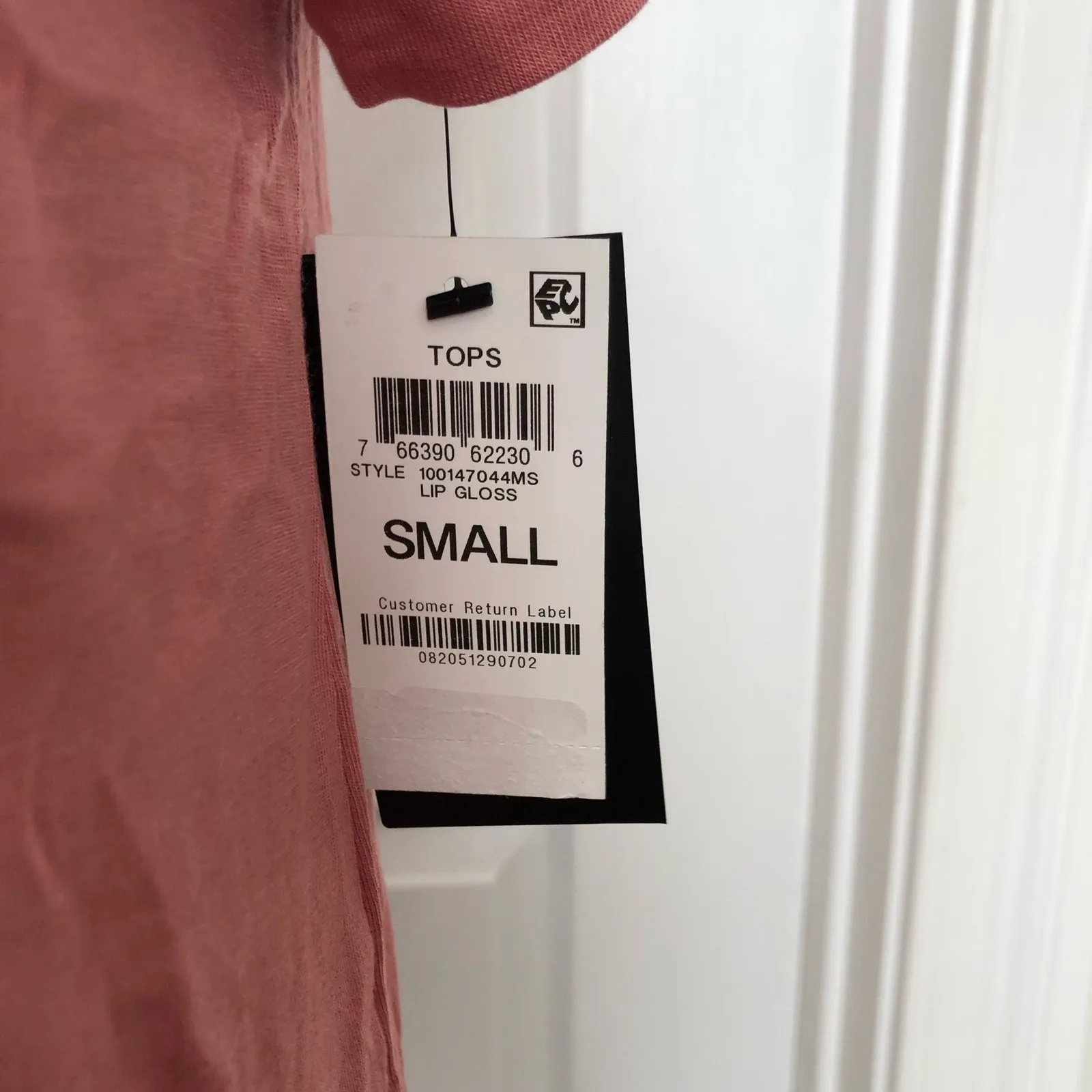 ID Ideology Womens T-Shirt‎ Size Small Coral Short Sleeve V-Neck Casual Top NWT - Image 5