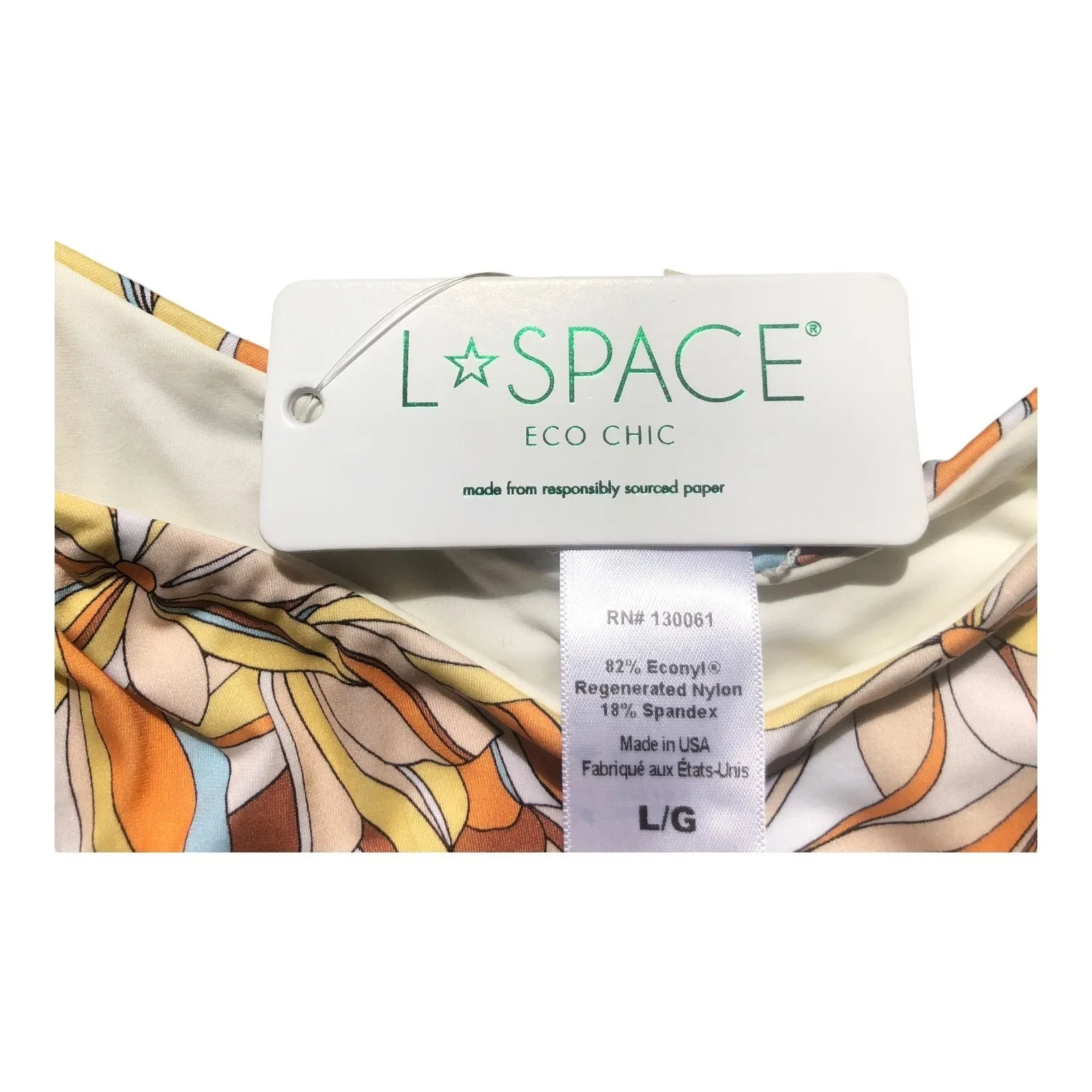 LSpace Eco Chic Bitsy Cut Bikini Bottom Jagger Floral Women's Size Large NWT - Image 11