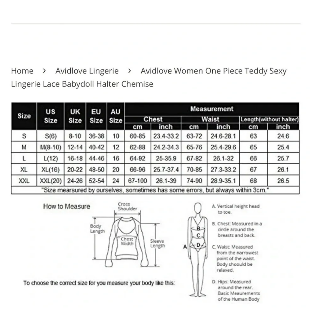 Women’s one-piece black lace bodysuit lingerie XXL - Image 6