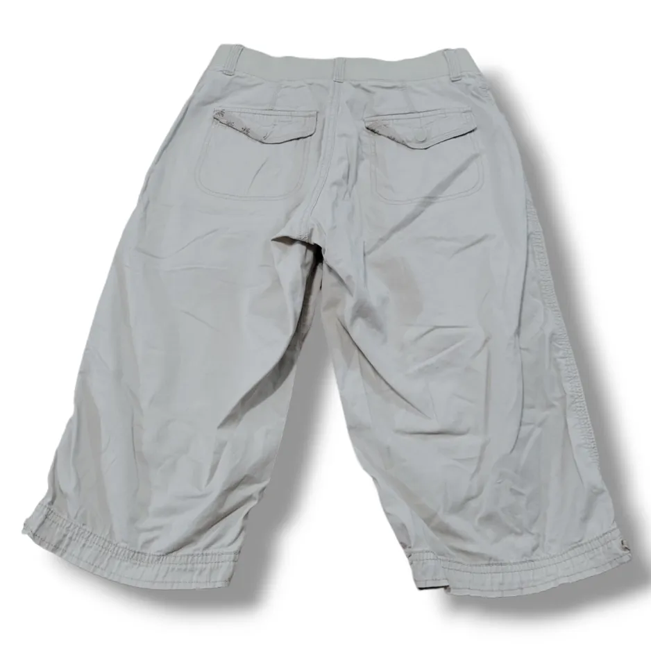 Lee Pants Size 6 W24"xL16" Lee Relaxed Fit 1889 Capri Pants Capris Casual Beige  - Image 3