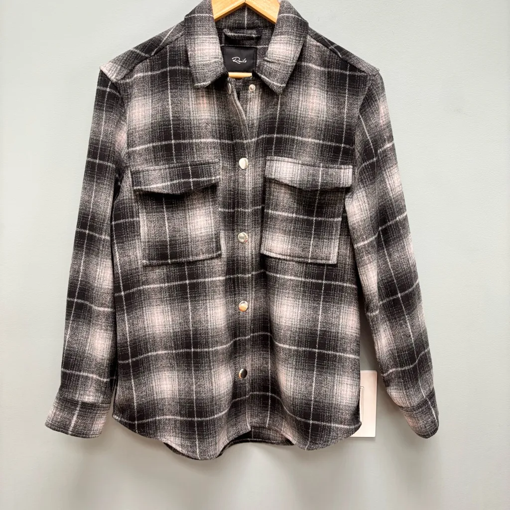 Rails Turner Jacket / Shacket in Ash Pearl Plaid S - Image 6