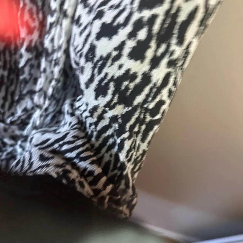 Banana Republic Animal Print Silk Dress Y2K Size Large - Image 5