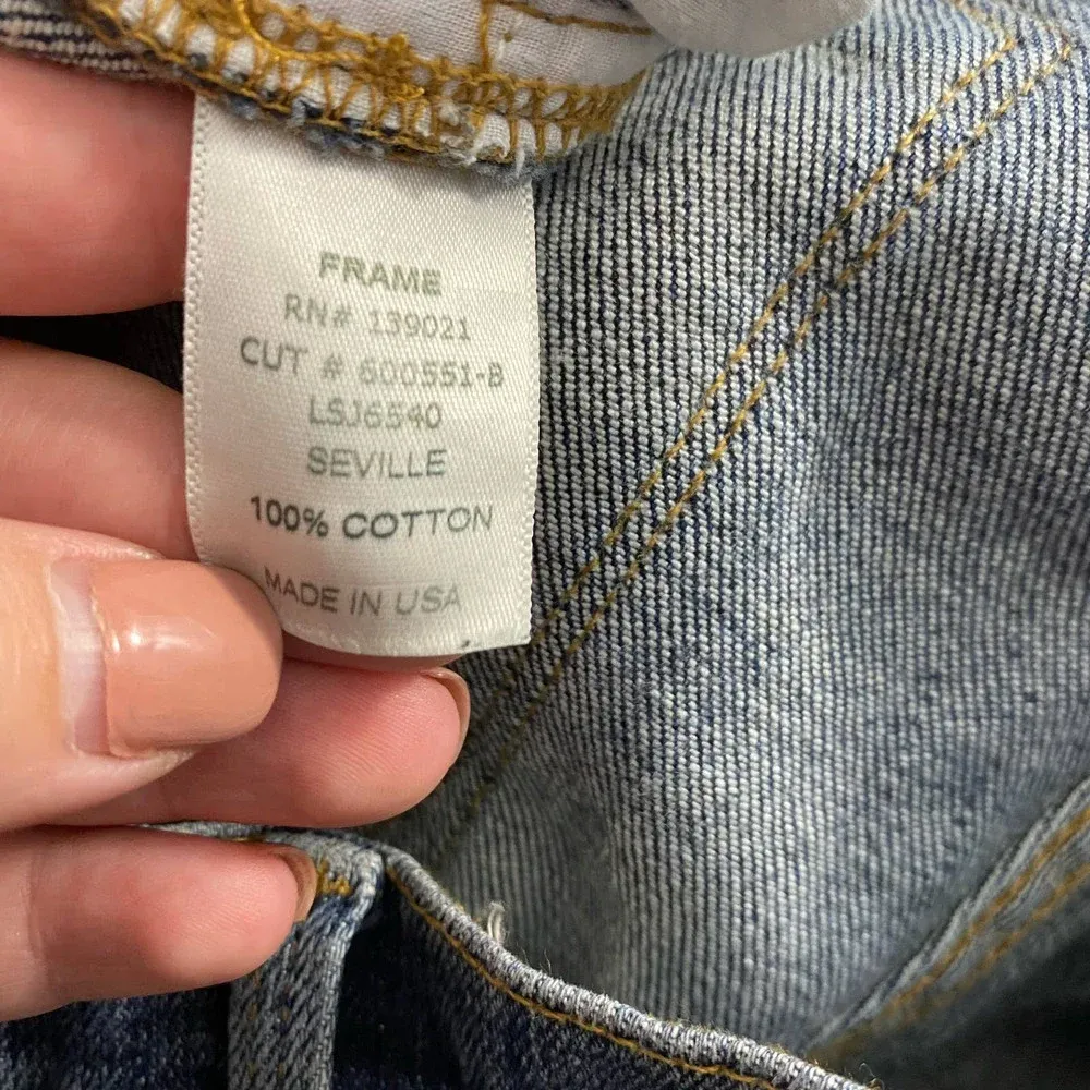 FRAME Denim Le‎ Skinny de Jeanne in Seville Wash Blue Size US 26 - Image 13