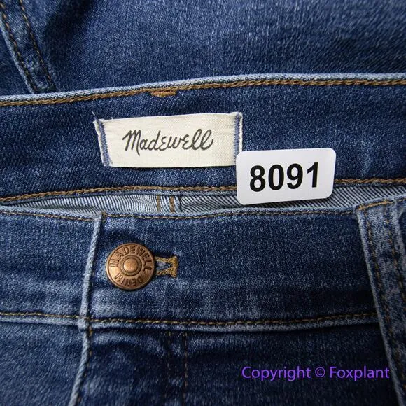 NEW Madewell Tall 10" High-Rise Skinny Jeans in Wendover Wash:‎ TENCEL, 34T - Image 11