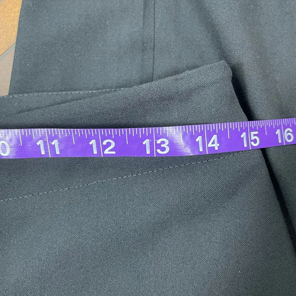 Talbots Petites Women's Black Hollywood Dress Pants Size 6P Side Zip Career - Image 6