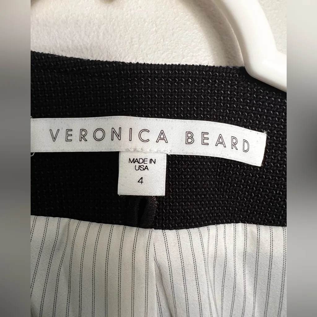 Veronica Beard Jordan Collarless Moto Dickey Jacket Black Size 4 Coat - Image 6