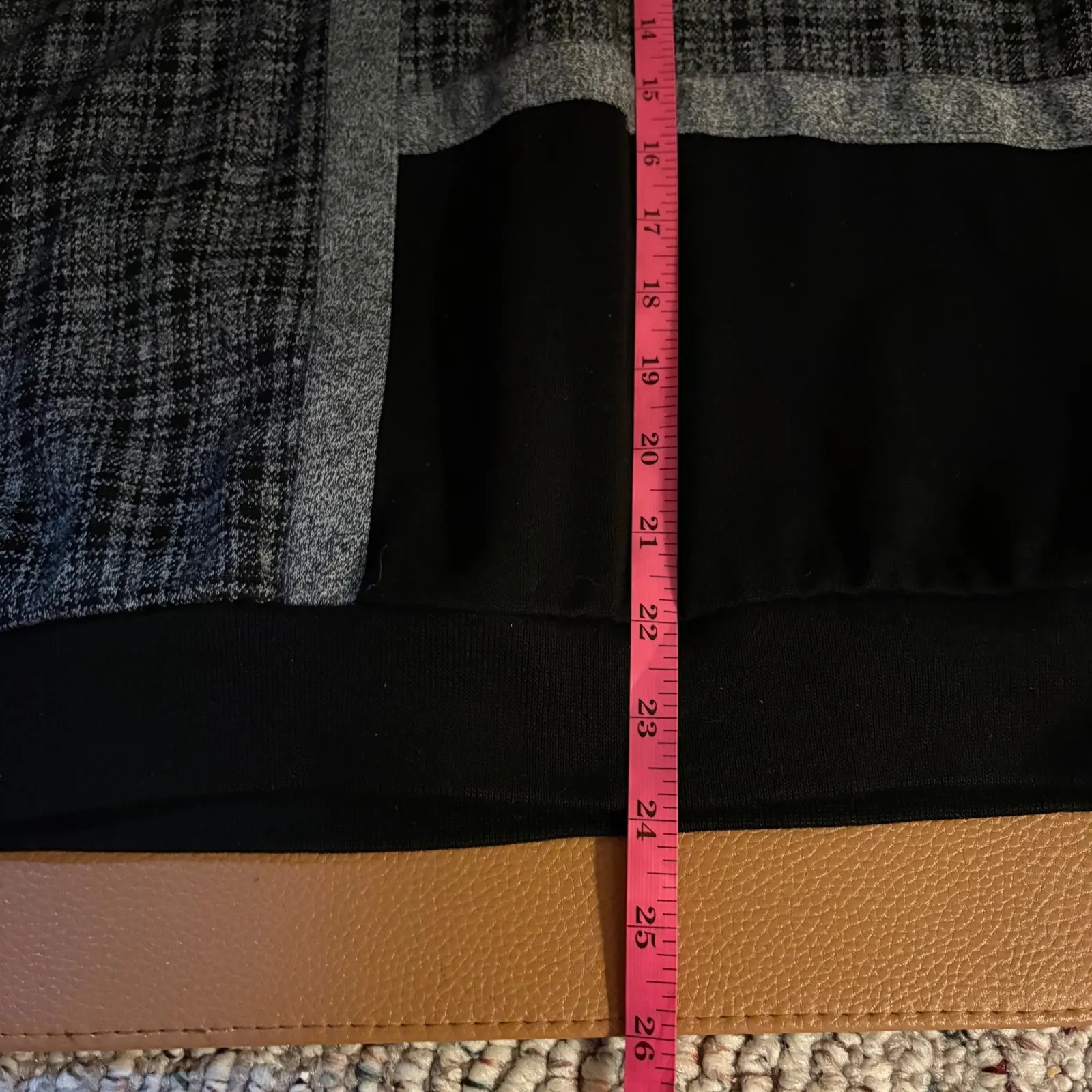 Alfred Dunner Vintage Mock Neck Patchwork Plaid Sweater Shoulder Pads Medium - Image 6