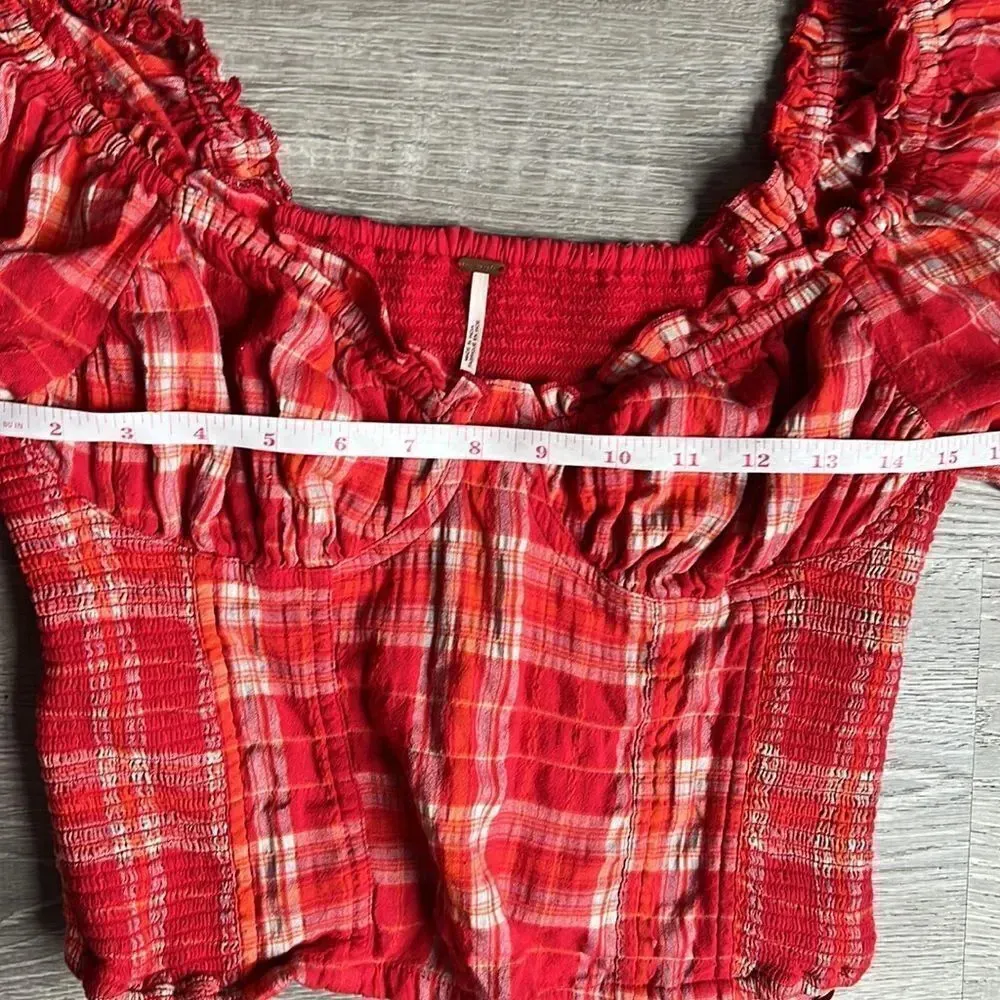 Free People Cherry Bomb Balloon Sleeve Top - Image 11