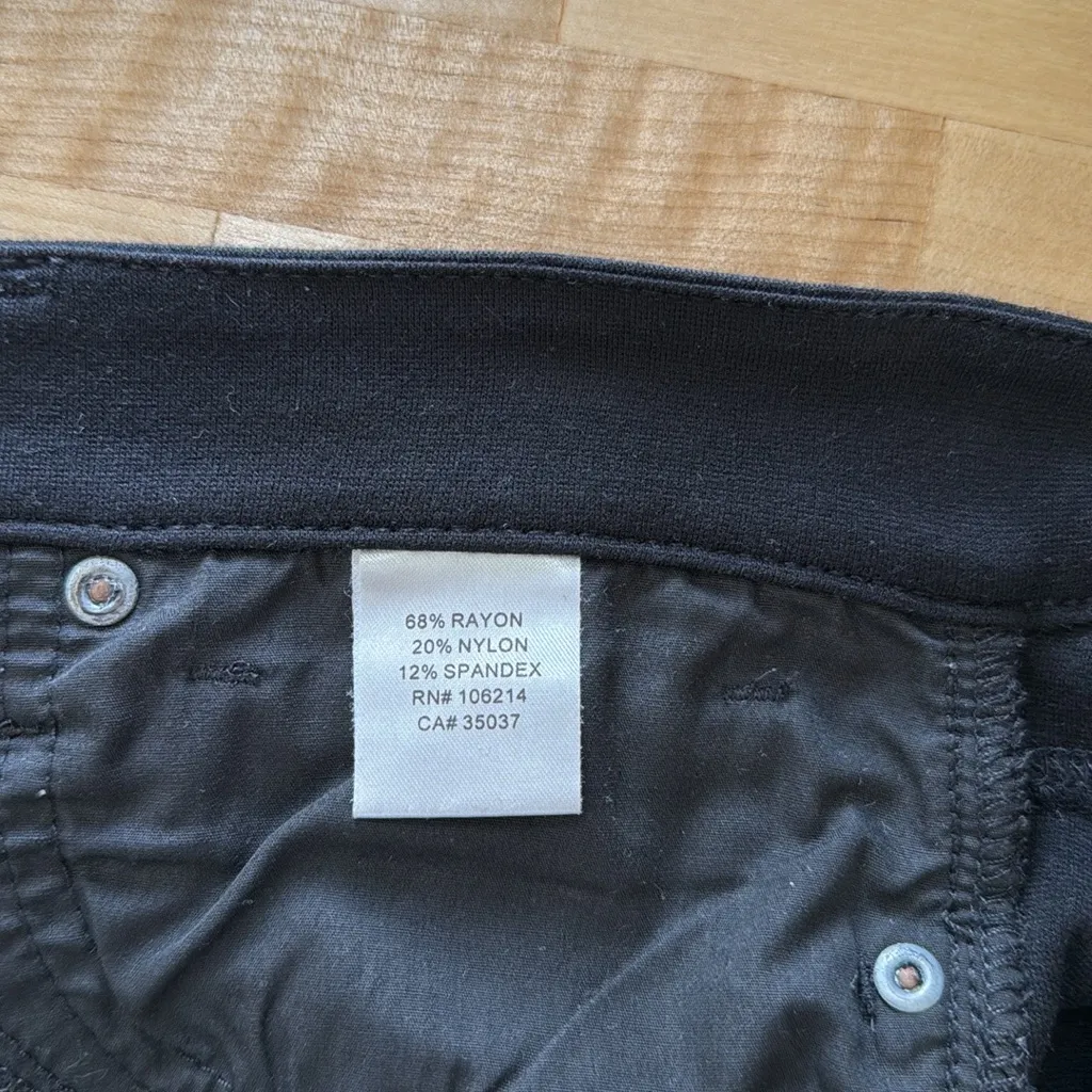 Joe's Jeans Mid-Rise Ponte Knit Black Skinny Pant Ankle Jeans, 30 - Image 9